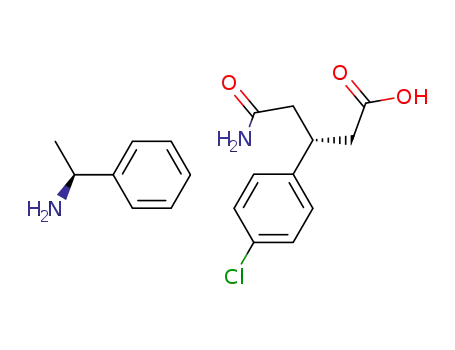 (R)-4-Carbamoyl-3-(4-chloro-phenyl)-butyric acid; compound with (S)-1-phenyl-ethylamine