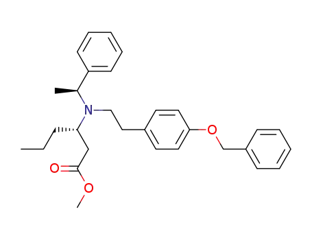 (S)-3-[[2-(4-Benzyloxy-phenyl)-ethyl]-((S)-1-phenyl-ethyl)-amino]-hexanoic acid methyl ester