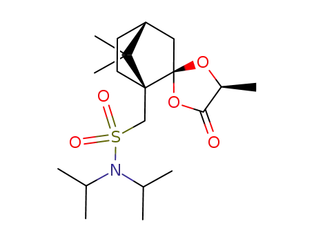 (1S,2S,5'S)-N,N-diisopropyl [2-spiro-2'-(5'-methyl-1',3'-dioxolane-4'-one)-7,7-dimethylbicyclo[2.2.1]hept-1-yl]methanesulfonamide