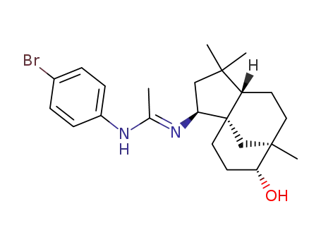 N-(4-Bromo-phenyl)-N'-((3S,3aS,6R,7R,9aS)-6-hydroxy-1,1,7-trimethyl-decahydro-3a,7-methano-cyclopentacycloocten-3-yl)-acetamidine