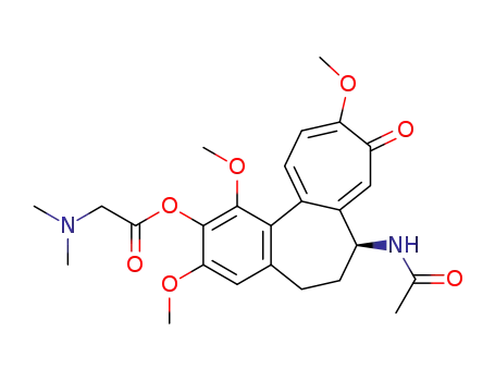 dimethylamino-acetic acid 7-acetylamino-1,3,10-trimethoxy-9-oxo-5,6,7,9-tetrahydro-benzo[a]heptalen-2-yl ester