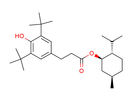 (1'RS,2'SR,5'RS)-2'-isopropyl-5'-methyl-cyclohexyl 3-(3,5-di-tert-butyl-4-hydroxy)phenylpropanoate