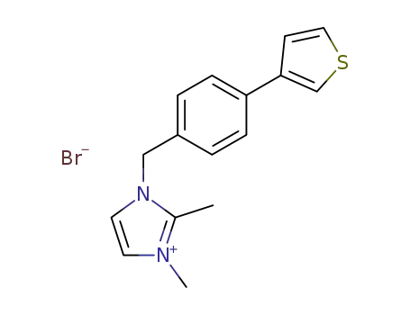 2,3-dimethyl-1-(4-thien-3-ylbenzyl)-1H-imidazol-3-ium bromide