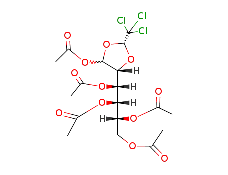 1,2,3,4-tetraacetoxy-1-(5-acetoxy-2-trichloromethyl-[1,3]dioxolan-4-yl)-butane
