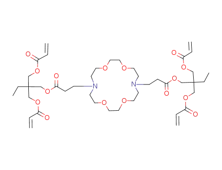 acrylic acid 2-acryloyloxymethyl-2-(3-{16-[2-(2,2-bis-acryloyloxymethyl-butoxycarbonyl)-ethyl]-1,4,10,13-tetraoxa-7,16-diaza-cyclooctadec-7-yl}-propionyloxymethyl)-butyl ester