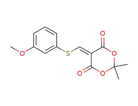 5-(3-methoxy-phenylsulfanylmethylene)-2,2-dimethyl-[1,3]dioxane-4,6-dione
