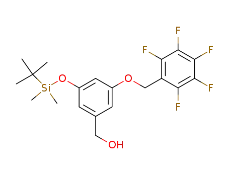 3-{[(tert-butyl)dimethylsilyl]oxy}-5-[(2,3,4,5,6-pentafluorobenzyl)oxy]benzyl alcohol