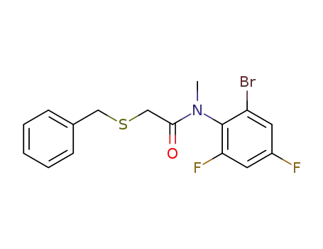 2-(benzylsulfanyl)-N-(2-bromo-4,6-difluorophenyl)-N-methylacetamide