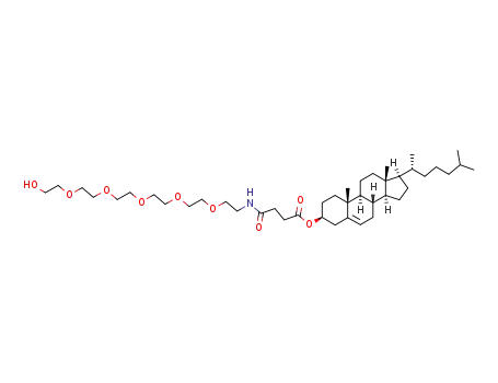 N-{2-[2-(2-{2-[2-(2-hydroxy-ethoxy)-ethoxy]-ethoxy}-ethoxy)-ethoxy]-ethyl}-succinamic acid 17-(1,5-dimethyl-hexyl)-10,13-dimethyl-2,3,4,7,8,9,10,11,12,13,14,15,16,17-tetradecahydro-1H-cyclopenta[a]phenanthren-3-yl ester