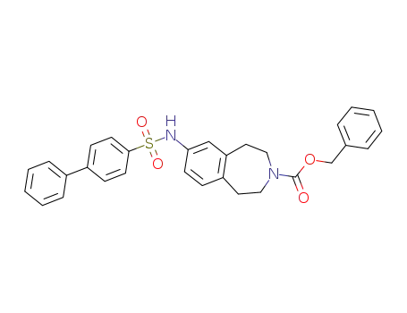 benzyl-7-([(4-biphenyl)sulfonyl]amino)-1,2,4,5-tetrahydro-3H-3-benzazepine-3-carboxylate