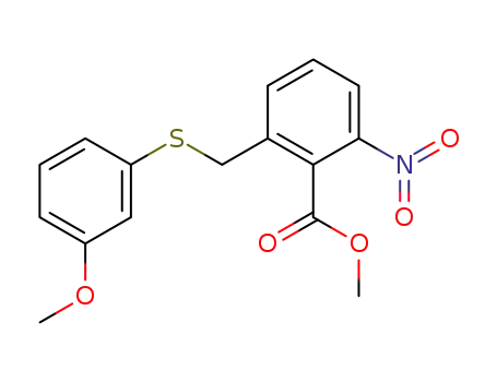 methyl 2-(3-methoxyphenylthiomethyl)-6-nitrobenzoate
