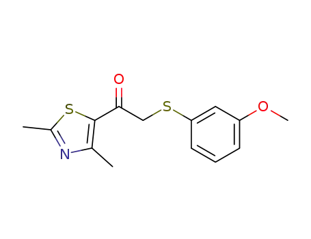 1-(2,4-dimethylthiazol-5-yl)-2-(3-methoxyphenylsulfanyl) ethanone