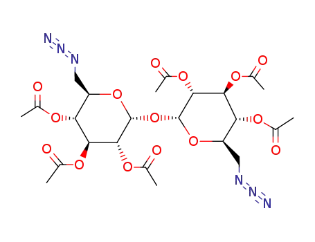 2,3,4-tri-O-acetyl-6-azido-6-deoxy-α-D-glucopyranosyl-(1→1)-2,3,4-tri-O-acetyl-6-azido-6-deoxy-α-D-glucopyranoside