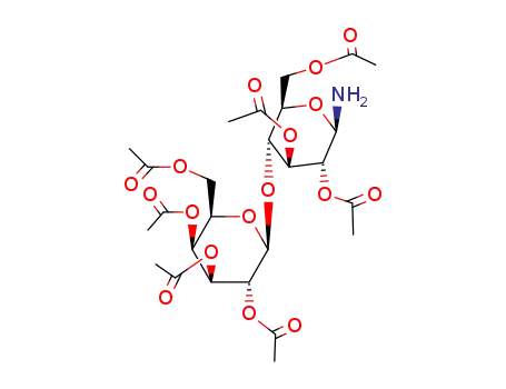 2,3,6-tri-O-acetyl-4-O-(2,3,4,6-tetra-O-acetyl-β-D-galactopyranosyl)-β-D-glucopyranosylamine