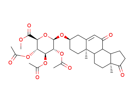 Methyl 2,3,4-tri-O-acetyl-O-(7,17-dioxoandrost-5-ene-3β-yl)-β-D-glucopyranosiduronate