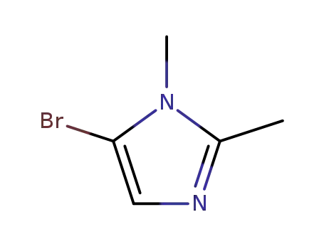 Molecular Structure of 24134-09-6 (5-BROMO-1,2-DIMETHYL-1H-IMIDAZOLE)