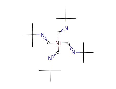 Molecular Structure of 19068-11-2 (Nickel, tetrakis(2-isocyano-2-methylpropane)-)