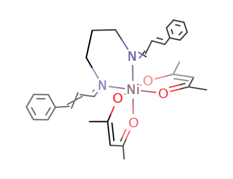bis-(cinnamaldehyde-N,N'-propylenediimine)-bis-acetylacetonatonickel(II)