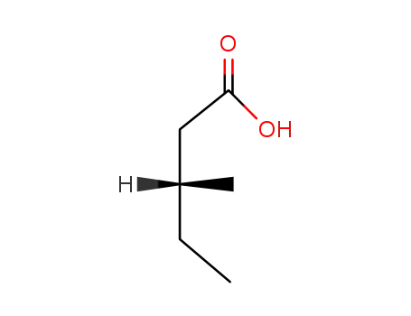 Molecular Structure of 16958-25-1 ((R)-3-METHYL-PENTANOIC ACID)