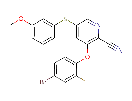 5-bromo-3-(2-bromo-4-fluorophenoxy)picolinonitrile