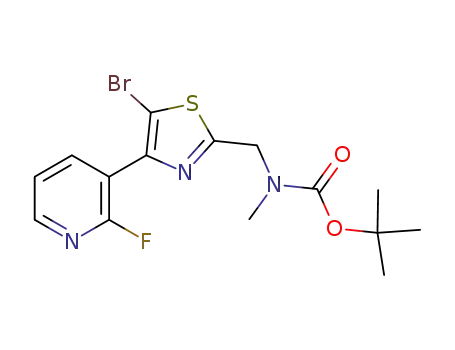 tert-butyl {[5-bromo-4-(2-fluoropyridin-3-yl)-1,3-thiazol-2-yl]methyl}methylcarbamate