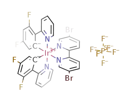 [Ir(2-(2,4-difluorophenyl)pyridine(-1H))2(5,5'-dibromo-2,2'-bipyridine)][PF6]