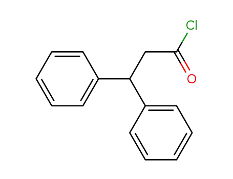 Molecular Structure of 37089-77-3 (Benzenepropanoylchloride, b-phenyl-)