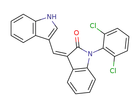 (Z)-3-((1H-indol-3-yl)methylene)-1-(2,6-dichlorophenyl)indolin-2-one