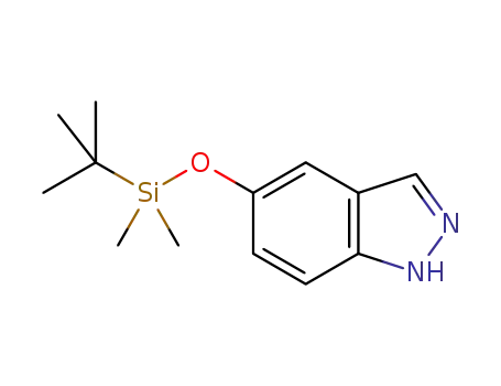 Molecular Structure of 1254473-74-9 (5-[[(1,1-dimethylethyl)dimethylsilyl]oxy]-1H-Indazole)
