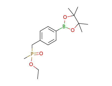 ethyl methyl(4-(4,4,5,5-tetramethyl-1,3,2-dioxaborolan-2-yl)benzyl)phosphinate