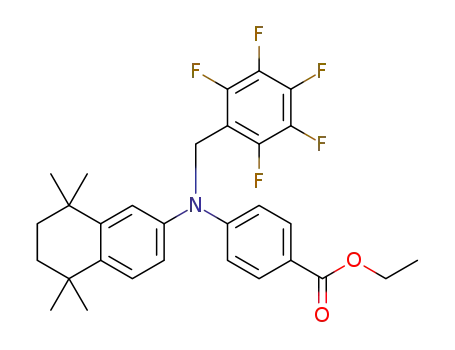 ethyl 4-[N-pentafluorobenzyl-N-(5,6,7,8-tetrahydro-5,5,8,8-tetramethylnaphthalen-2-yl)amino]benzoate