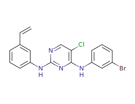 N4-(3-bromophenyl)-5-chloro-N2-(3-vinylphenyl)pyrimidine-2,4-diamine