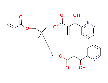 2-((acryloyloxy)methyl)-2-ethylpropane-1,3-diyl bis(2-(hydroxy(pyridin-2-yl)methyl)acrylate)