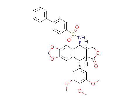 4β-[biphenyl-4-sulfonamido]podophyllotoxin