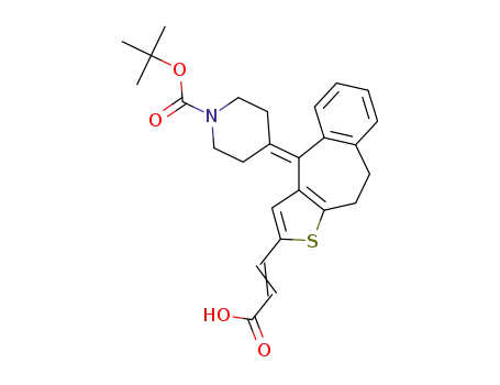 3-[4-(1-tert-butoxycarbonylpiperidin-4-ylidene)-9,10-dihydro-4H-1-thiabenzo[f]azulen-2-yl]acrylic acid