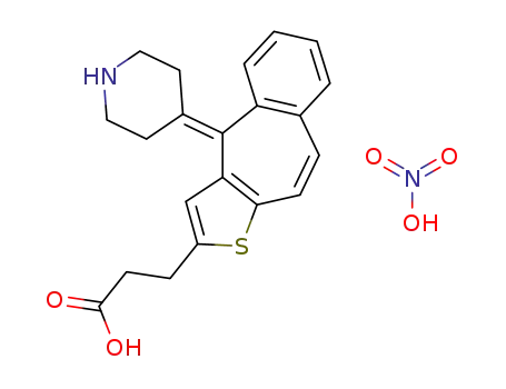 3-(4-piperidin-4-ylidene-4H-1-thiabenzo[f]azulen-2-yl)-propionic acid nitrate