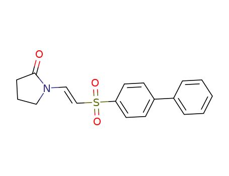 (E)-1-(2-(biphenyl-4-ylsulfonyl)vinyl)pyrrolidin-2-one