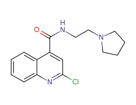 2-chloro-N-(2-(pyrrolidin-1-yl)ethyl)quinoline-4-carboxamide