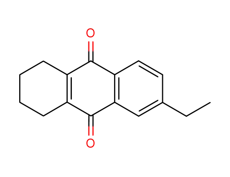 Molecular Structure of 15547-17-8 (6-ethyl-1,2,3,4-tetrahydroanthraquinone)