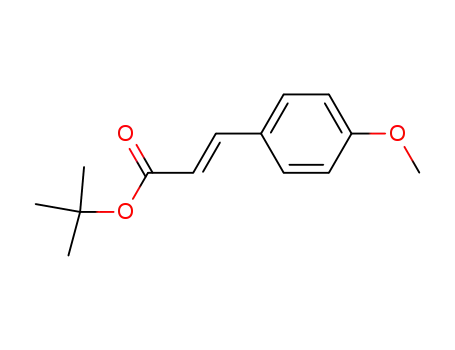Molecular Structure of 53484-52-9 (2-Propenoic acid, 3-(4-methoxyphenyl)-, 1,1-dimethylethyl ester, (2E)-)