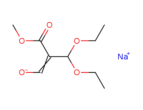 3,3-diethoxy-2-methoxycarbonylpropen-1-ol sodium salt