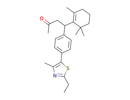 4-(4-(2-ethyl-4-methylthiazol-5-yl)phenyl)-4-(2,6,6-trimethylcyclohex-1-enyl)butan-2-one