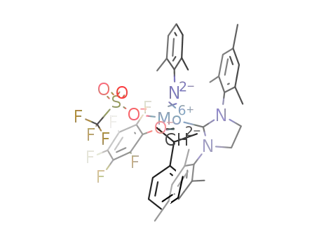 [Mo{N-2,6-(Me2)C6H3}(CHCMe2Ph)(1,3-dimesitylimidazolin-2-ylidene)(OTf)(OC6F5)]