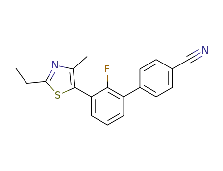 3′-(2-ethyl-4-methylthiazol-5-yl)-2′-fluoro-[1,1′-biphenyl]-4-carbonitrile