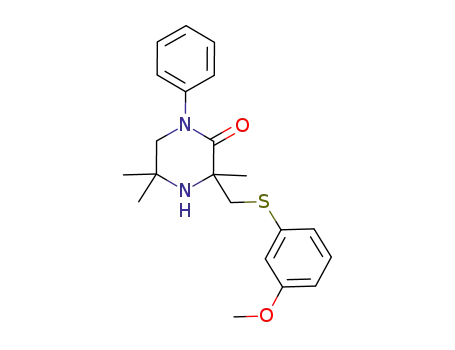 3-((3-methoxyphenylthio)methyl)-3,5,5-trimethyl-1-phenylpiperazin-2-one