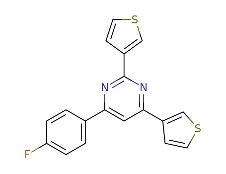 4-(4-fluorophenyl)-2,6-di(thiophen-3-yl)pyrimidine