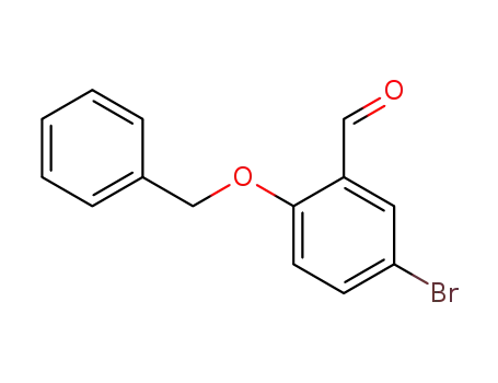 Molecular Structure of 121124-94-5 (2-(BENZYLOXY)-5-BROMOBENZALDEHYDE)