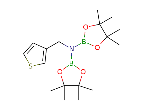 4,4,5,5-tetramethyl-N-(4,4,5,5-tetramethyl-1,3,2-dioxaborolan-2-yl)-N-(thiophen-3-ylmethyl)-1,3,2-dioxaborolan-2-amine
