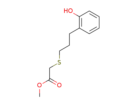 methyl 2-{[3-(2-hydroxyphenyl)propyl]thio}acetate