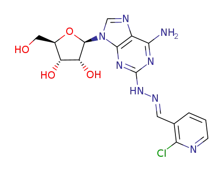 (2R,3R,4S,5R)-2-(6-amino-2-(2-((E)-(2-chloropyridin-3-yl)methylene)hydrazineyl)-9H-purin-9-yl)-5-(hydroxymethyl)tetrahydrofuran-3,4-diol